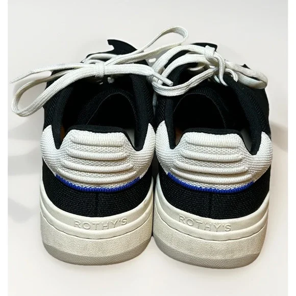 Rothy's The Men's Court Sneaker Black 12.5 Business Casual Streetwear Comfort